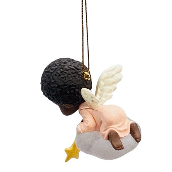 Hallmark Ornament Mary’s Angels African American Baby Jasmine Holding Star 2in - Picture 4 of 5